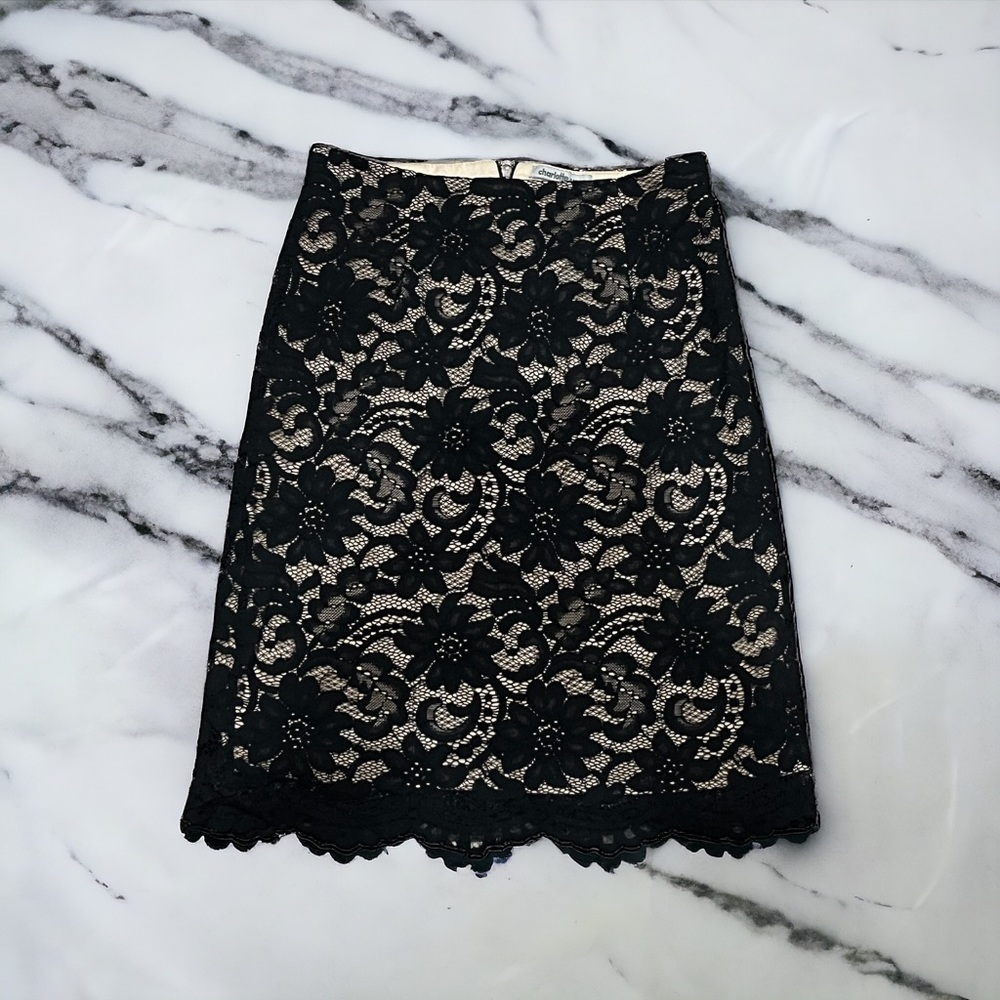 Charlotte Russe Black Lace Skirt